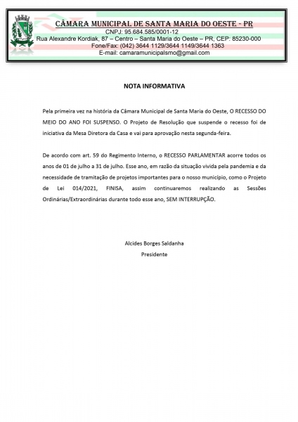 Nota Informativa