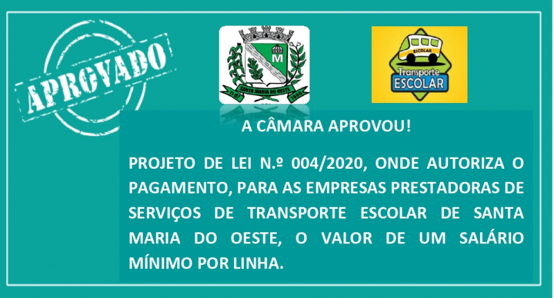 Câmara aprova o Projeto de Lei n.º 04/2020